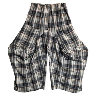 DRESS TO KILL HARAM PLAID LAGENLOOK ARTSY PANTS SZ 2